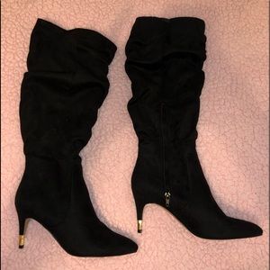 Black high boots